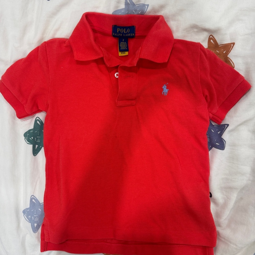 Polo by Ralph Lauren Boys Bright Red Polo